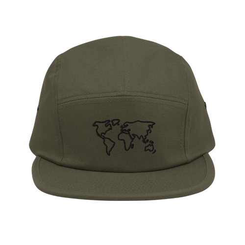 World Outline Five Panel Cap
