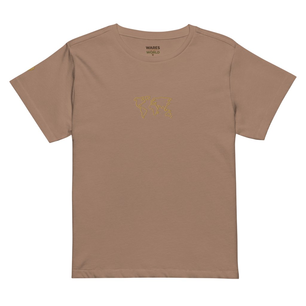 World Outline Women’s Cropped T-Shirt