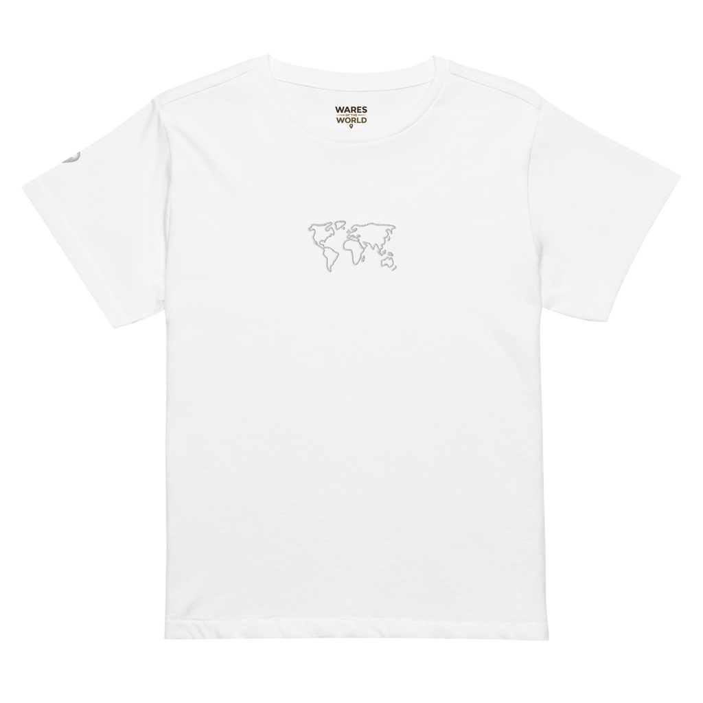 World Outline Women’s Cropped T-Shirt